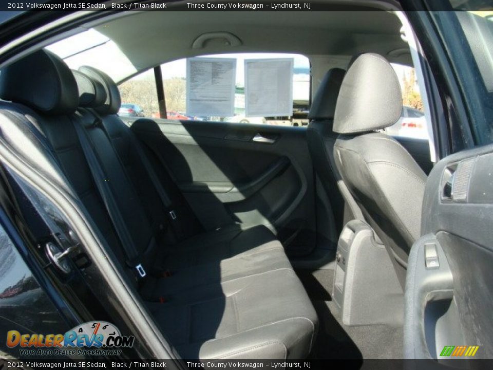 2012 Volkswagen Jetta SE Sedan Black / Titan Black Photo #12