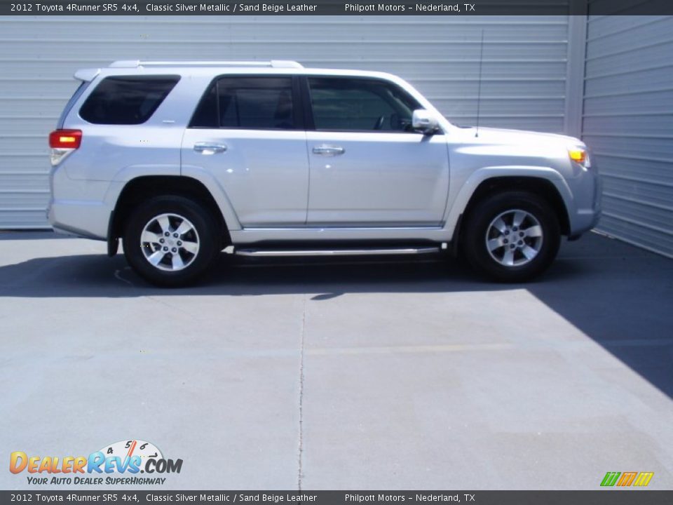 2012 Toyota 4Runner SR5 4x4 Classic Silver Metallic / Sand Beige Leather Photo #3