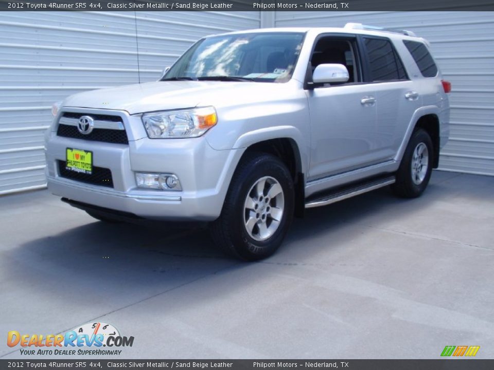 2012 Toyota 4Runner SR5 4x4 Classic Silver Metallic / Sand Beige Leather Photo #7