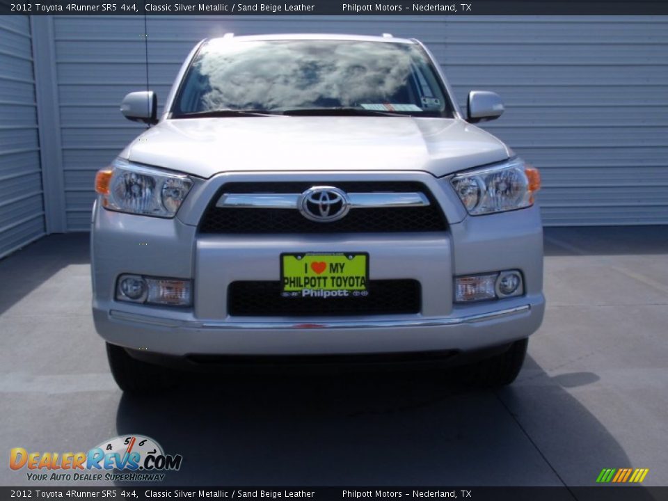 2012 Toyota 4Runner SR5 4x4 Classic Silver Metallic / Sand Beige Leather Photo #8