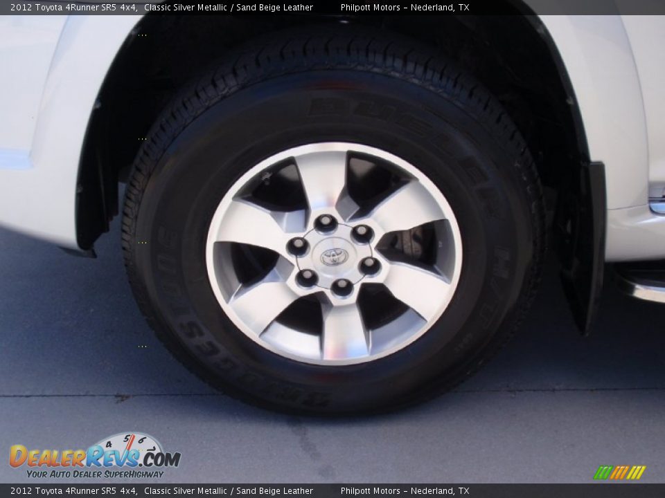 2012 Toyota 4Runner SR5 4x4 Classic Silver Metallic / Sand Beige Leather Photo #13