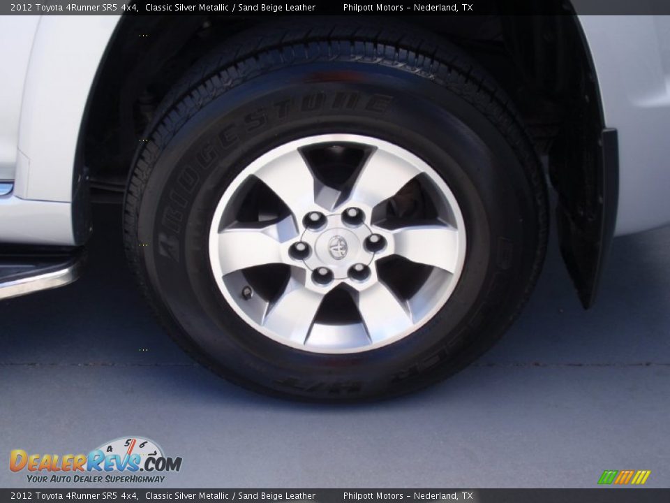 2012 Toyota 4Runner SR5 4x4 Classic Silver Metallic / Sand Beige Leather Photo #14