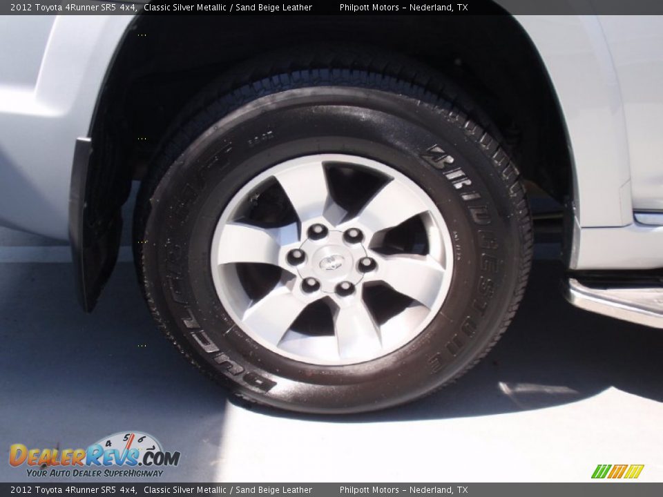 2012 Toyota 4Runner SR5 4x4 Classic Silver Metallic / Sand Beige Leather Photo #15