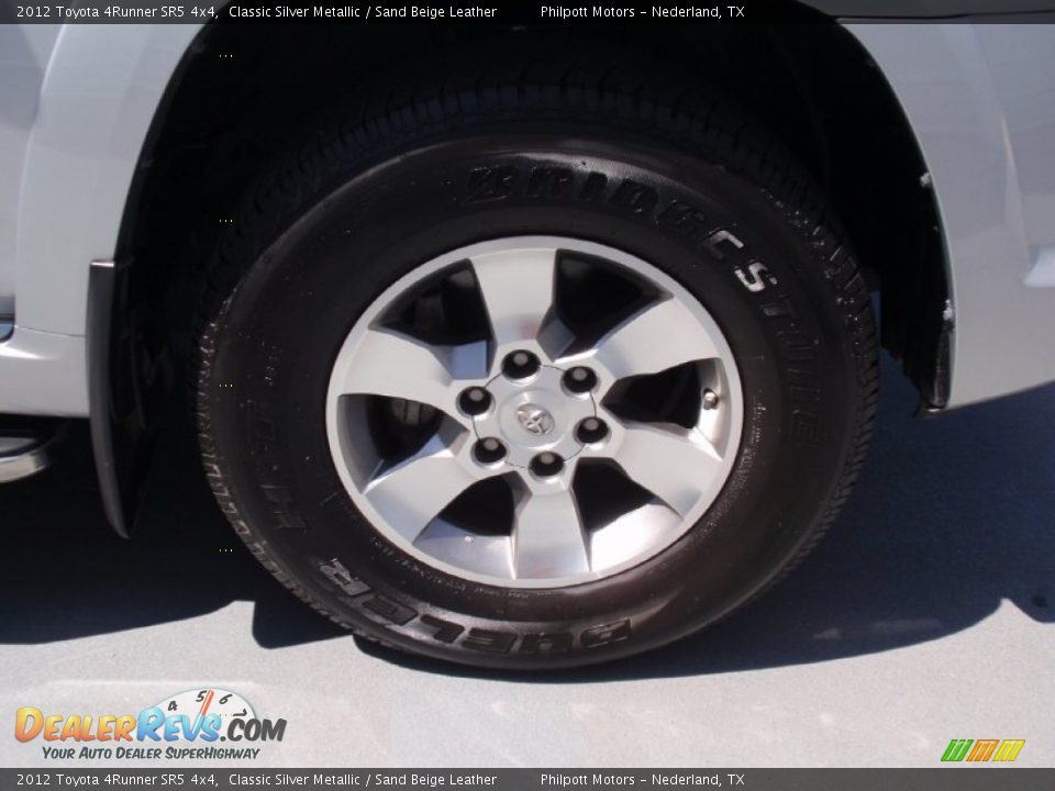 2012 Toyota 4Runner SR5 4x4 Classic Silver Metallic / Sand Beige Leather Photo #16