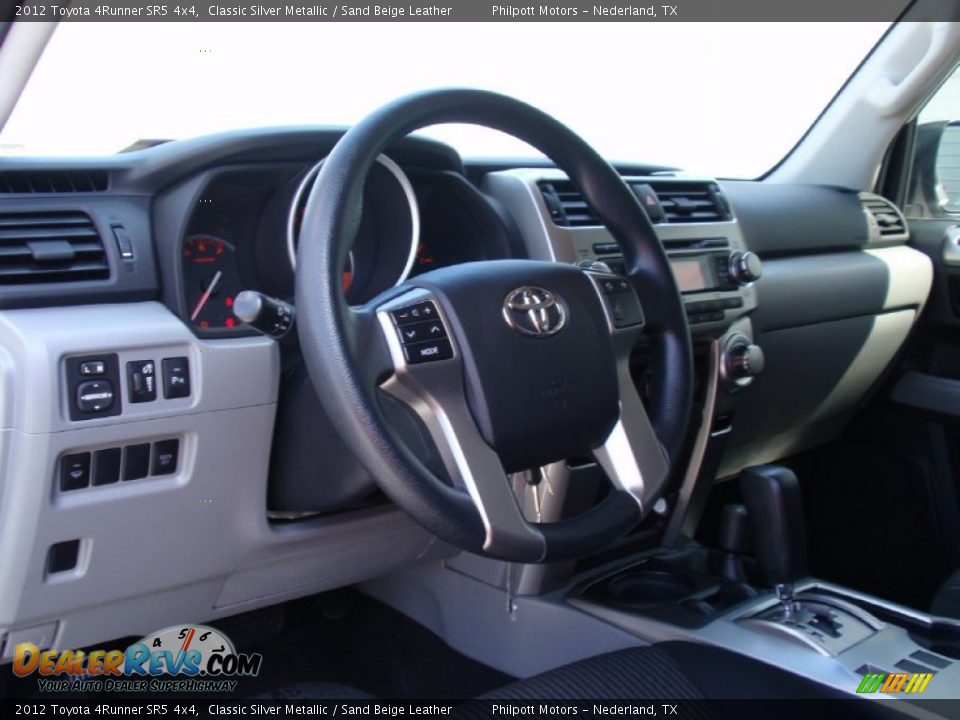 2012 Toyota 4Runner SR5 4x4 Classic Silver Metallic / Sand Beige Leather Photo #34