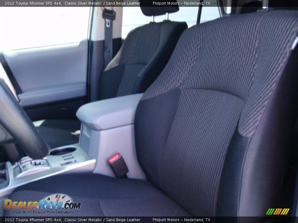 2012 Toyota 4Runner SR5 4x4 Classic Silver Metallic / Sand Beige Leather Photo #35