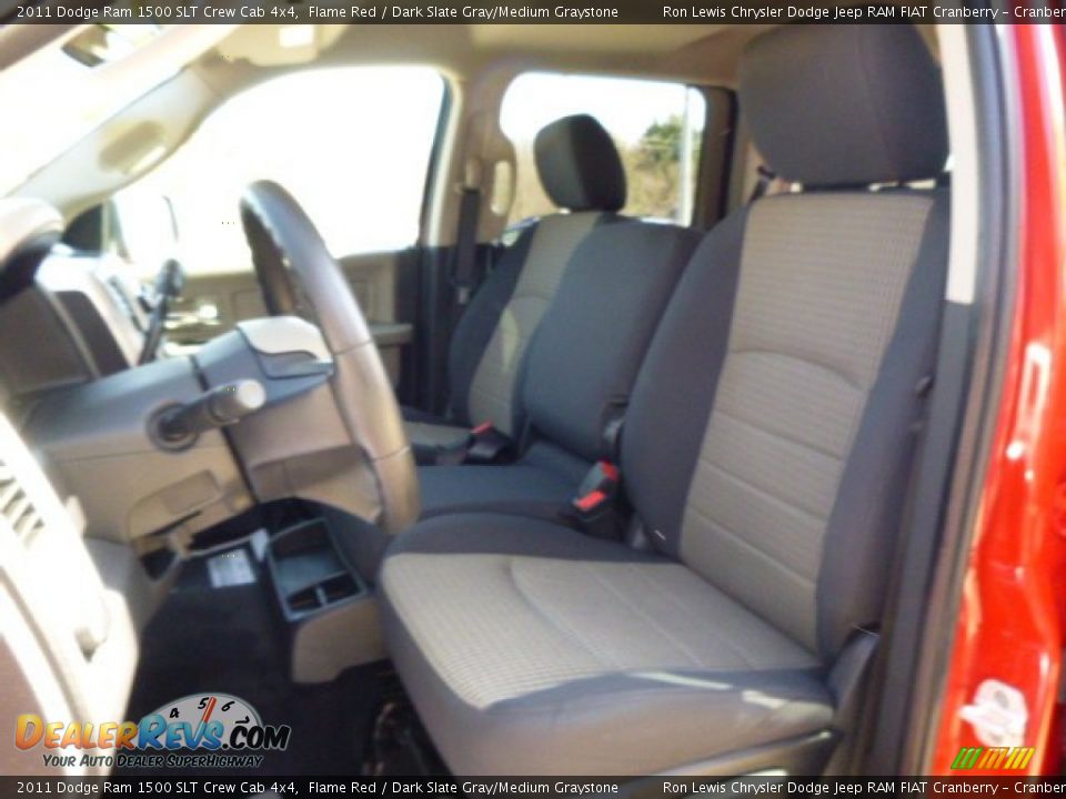 2011 Dodge Ram 1500 SLT Crew Cab 4x4 Flame Red / Dark Slate Gray/Medium Graystone Photo #10