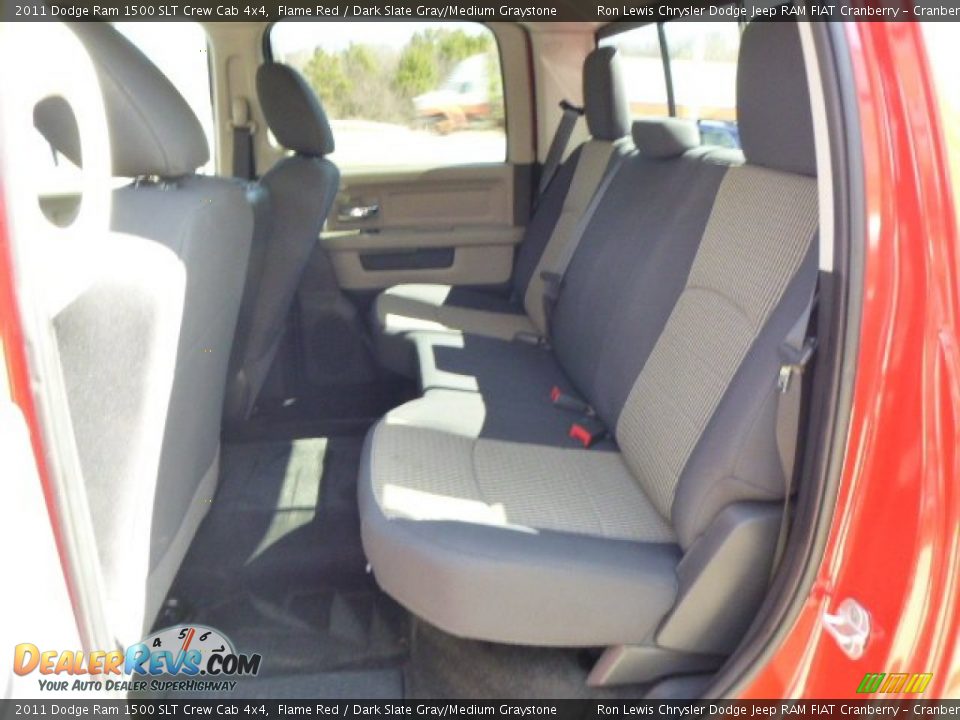 2011 Dodge Ram 1500 SLT Crew Cab 4x4 Flame Red / Dark Slate Gray/Medium Graystone Photo #12