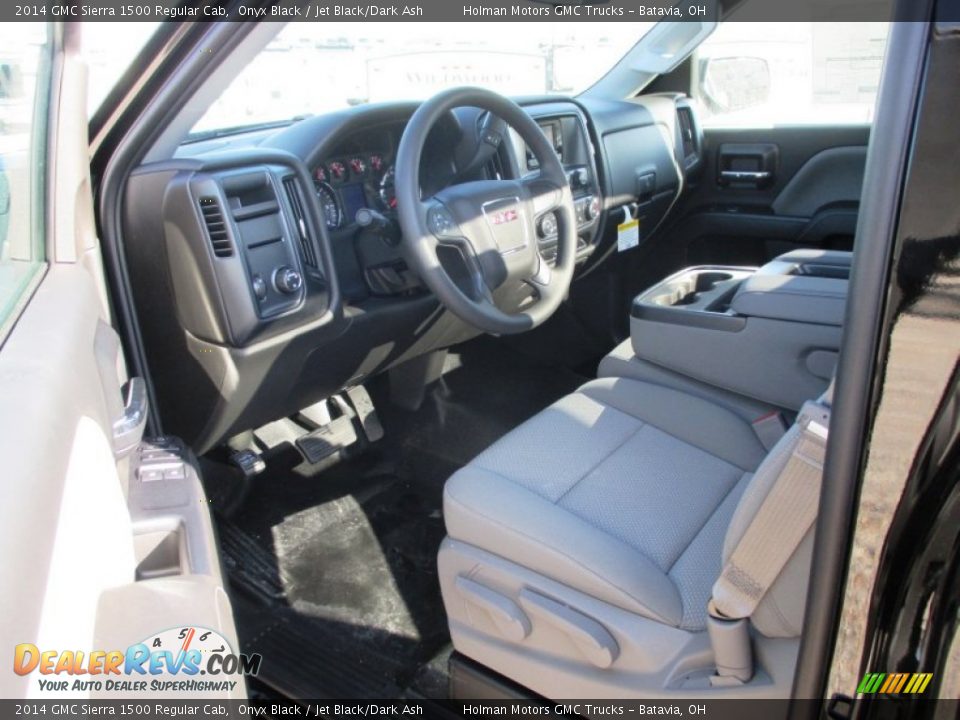 Jet Black/Dark Ash Interior - 2014 GMC Sierra 1500 Regular Cab Photo #6