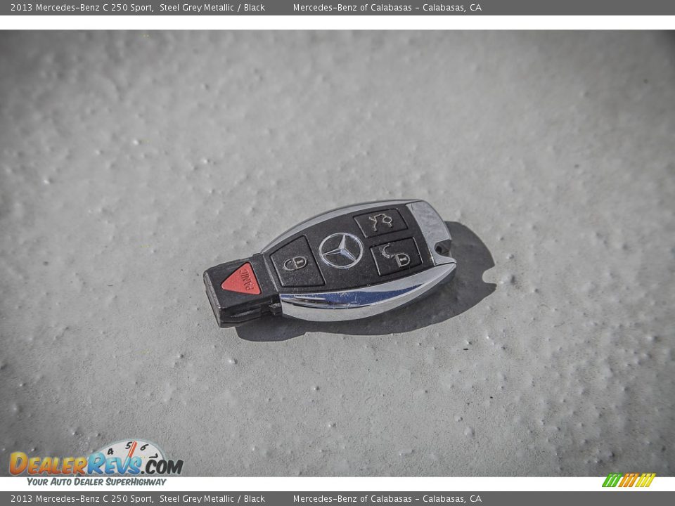 2013 Mercedes-Benz C 250 Sport Steel Grey Metallic / Black Photo #11