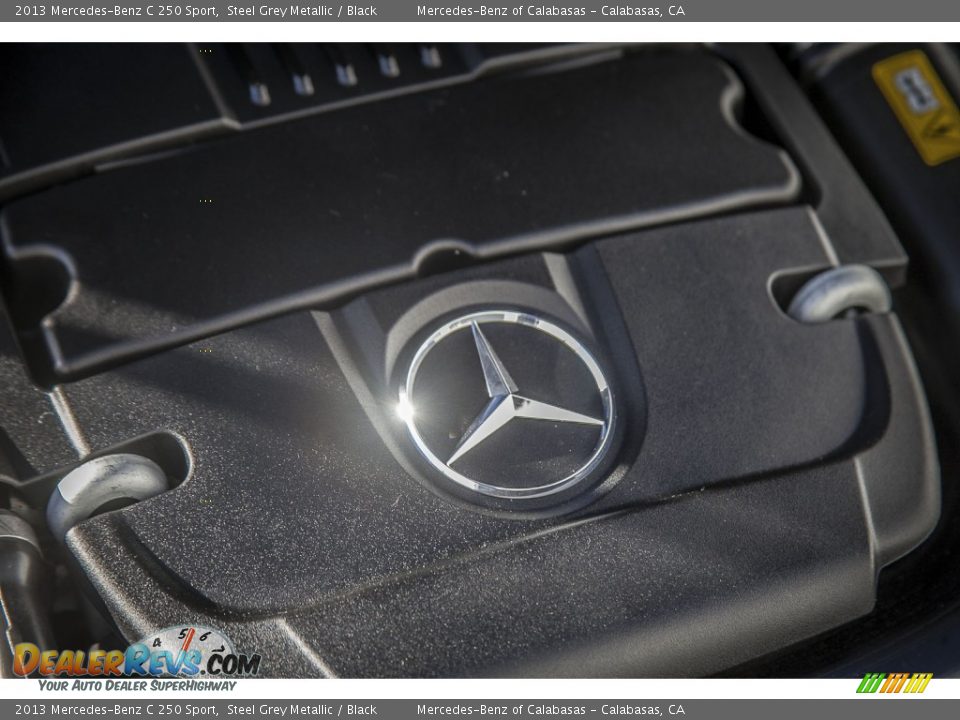 2013 Mercedes-Benz C 250 Sport Steel Grey Metallic / Black Photo #26