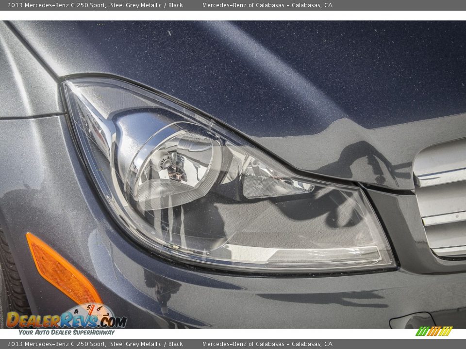 2013 Mercedes-Benz C 250 Sport Steel Grey Metallic / Black Photo #27