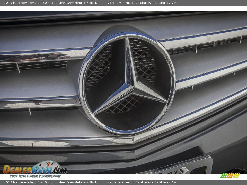 2013 Mercedes-Benz C 250 Sport Steel Grey Metallic / Black Photo #28