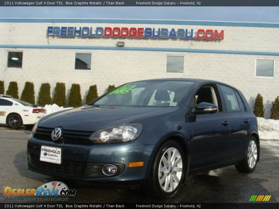 2011 Volkswagen Golf 4 Door TDI Blue Graphite Metallic / Titan Black Photo #1