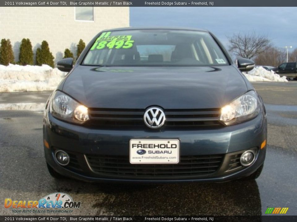 2011 Volkswagen Golf 4 Door TDI Blue Graphite Metallic / Titan Black Photo #2