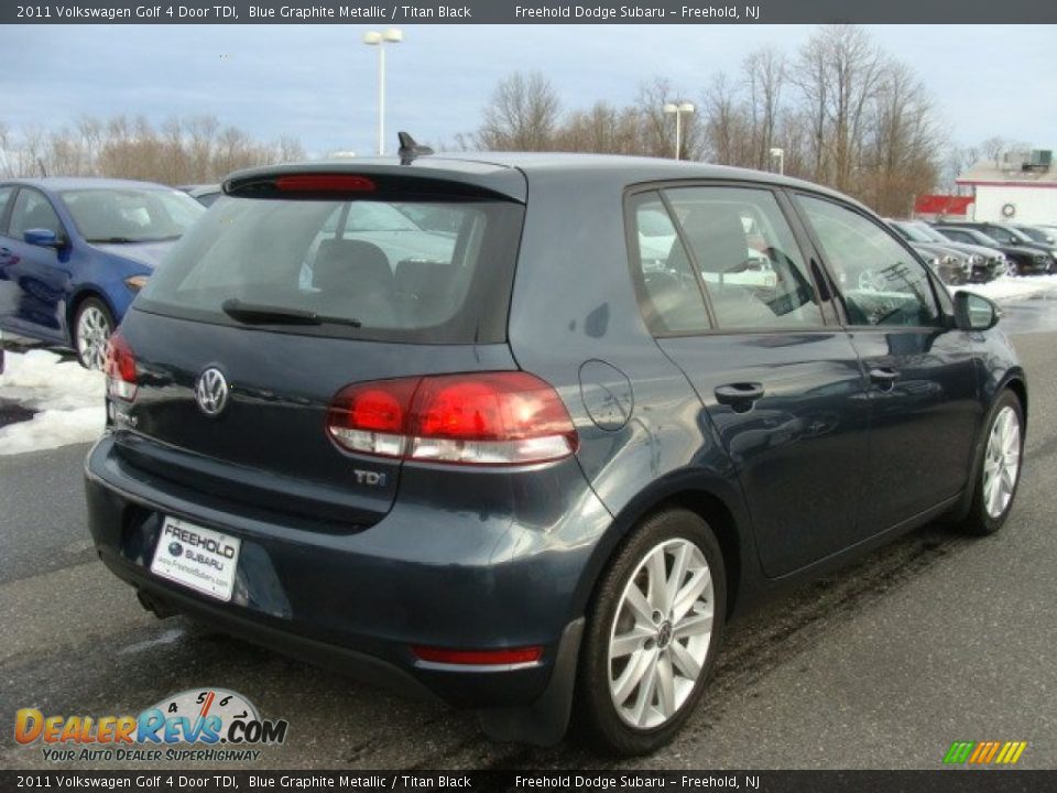 2011 Volkswagen Golf 4 Door TDI Blue Graphite Metallic / Titan Black Photo #4