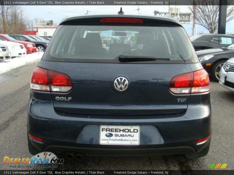 2011 Volkswagen Golf 4 Door TDI Blue Graphite Metallic / Titan Black Photo #5