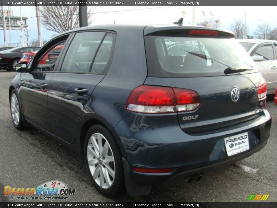 2011 Volkswagen Golf 4 Door TDI Blue Graphite Metallic / Titan Black Photo #7