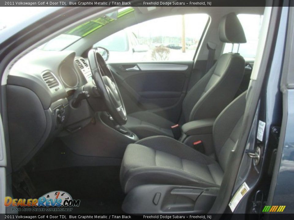 2011 Volkswagen Golf 4 Door TDI Blue Graphite Metallic / Titan Black Photo #11