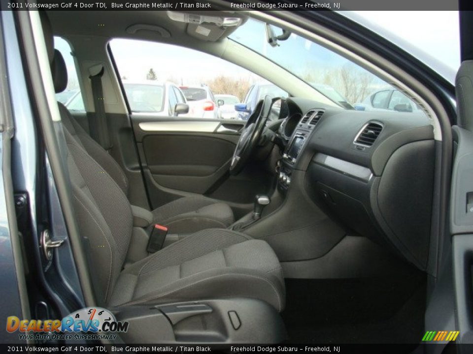 2011 Volkswagen Golf 4 Door TDI Blue Graphite Metallic / Titan Black Photo #12
