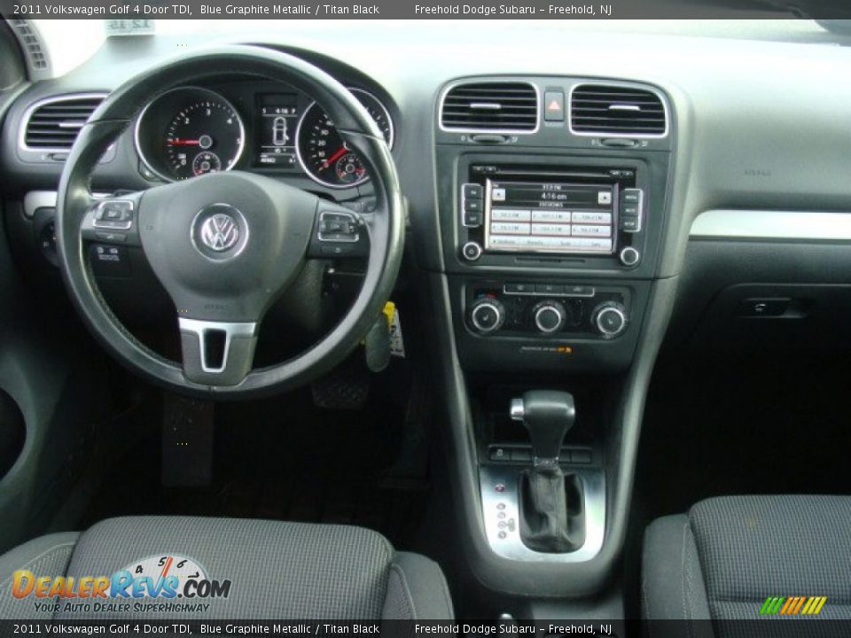 2011 Volkswagen Golf 4 Door TDI Blue Graphite Metallic / Titan Black Photo #13