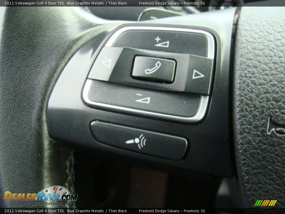 2011 Volkswagen Golf 4 Door TDI Blue Graphite Metallic / Titan Black Photo #15