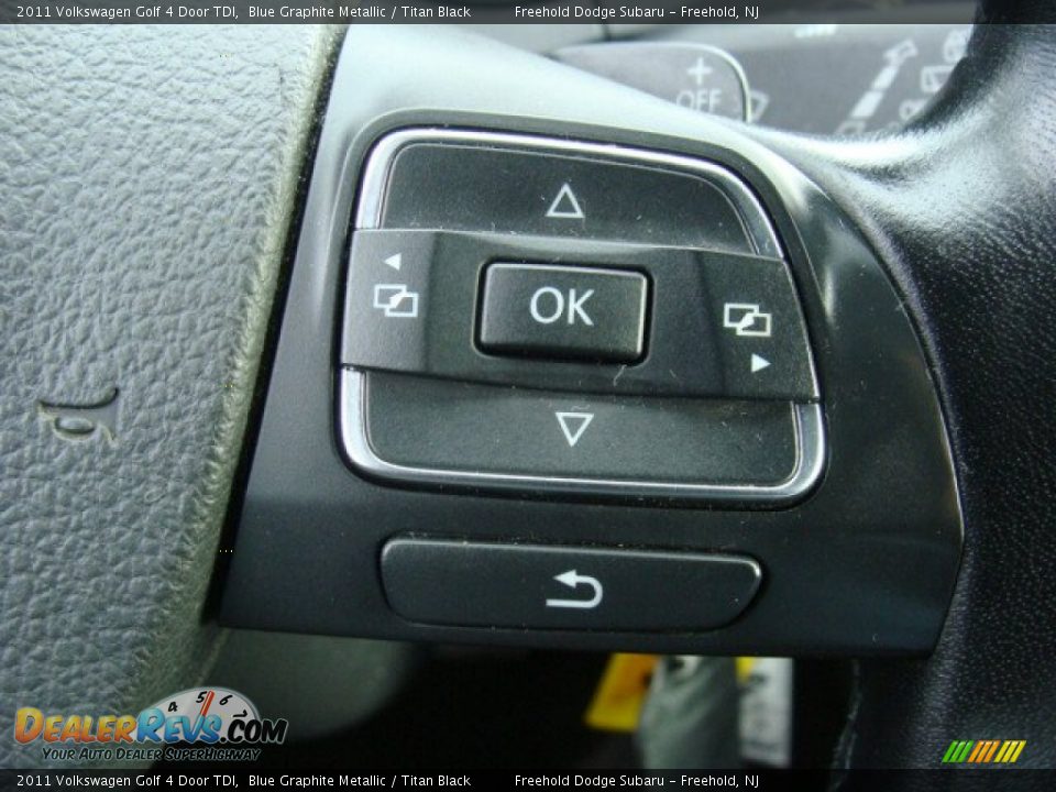 2011 Volkswagen Golf 4 Door TDI Blue Graphite Metallic / Titan Black Photo #16