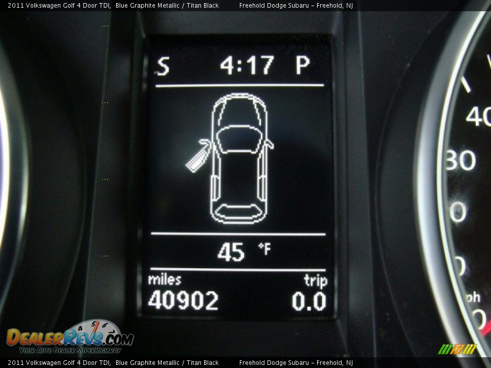 2011 Volkswagen Golf 4 Door TDI Blue Graphite Metallic / Titan Black Photo #17