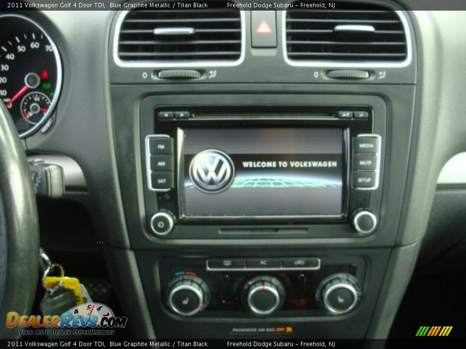 2011 Volkswagen Golf 4 Door TDI Blue Graphite Metallic / Titan Black Photo #18