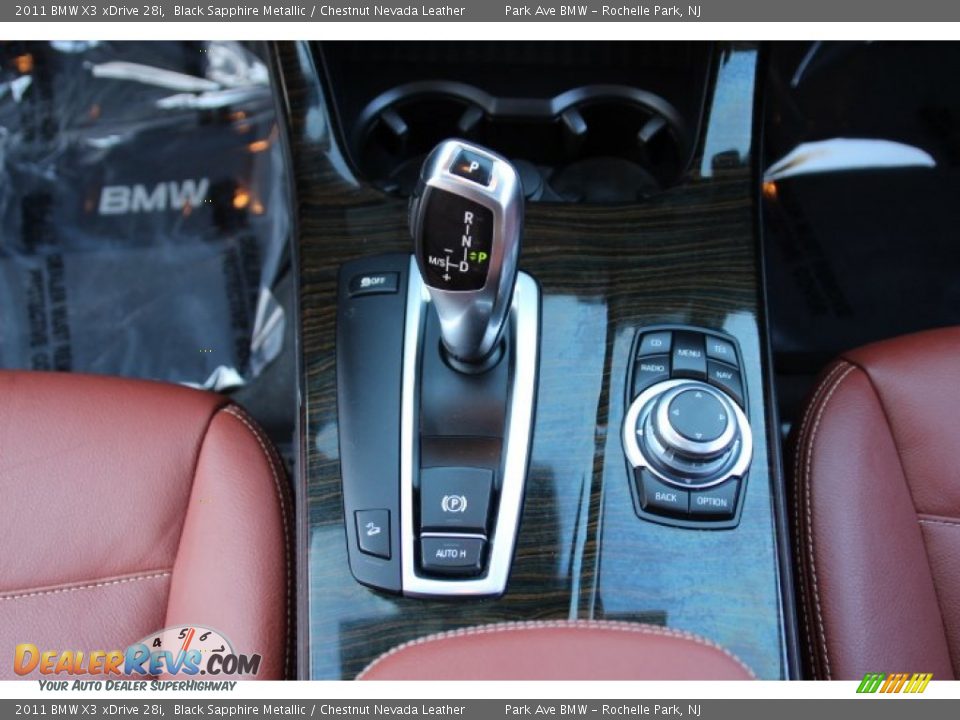 2011 BMW X3 xDrive 28i Black Sapphire Metallic / Chestnut Nevada Leather Photo #14