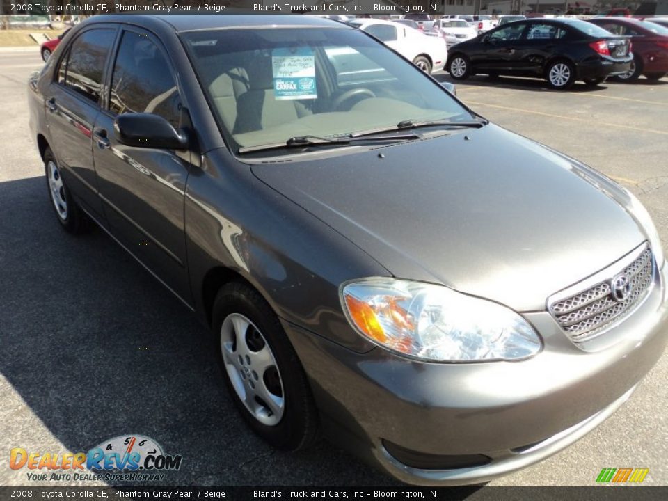 2008 Toyota Corolla CE Phantom Gray Pearl / Beige Photo #3