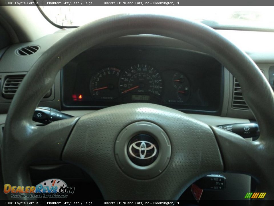 2008 Toyota Corolla CE Phantom Gray Pearl / Beige Photo #4