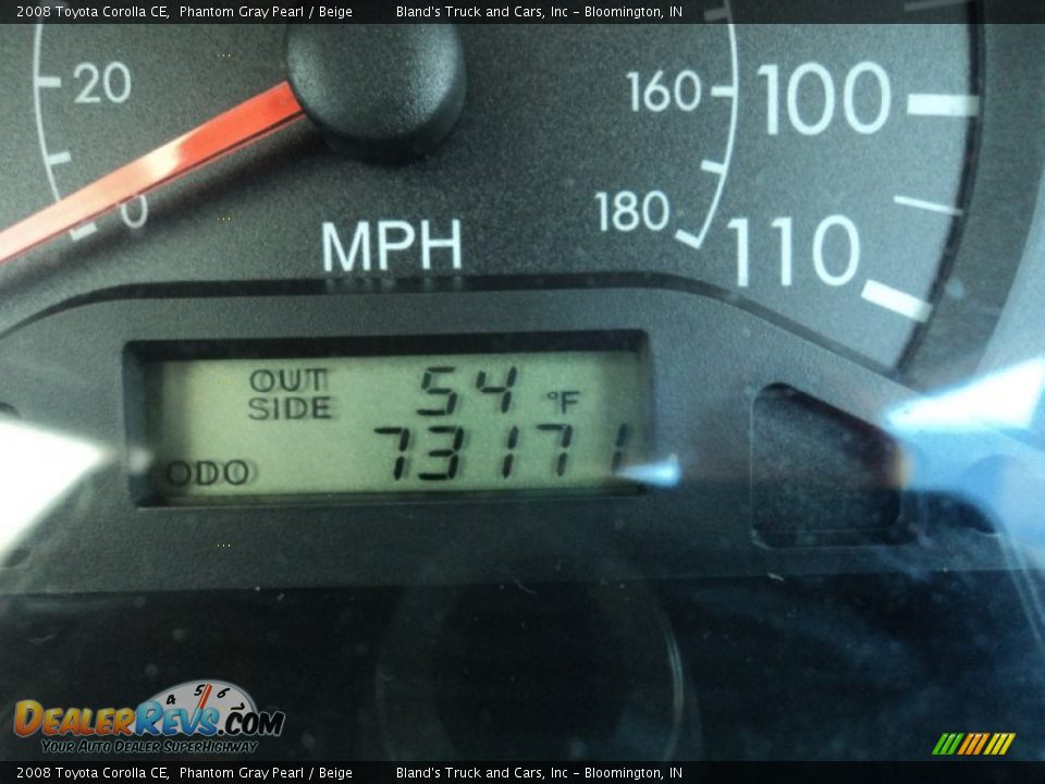 2008 Toyota Corolla CE Phantom Gray Pearl / Beige Photo #6