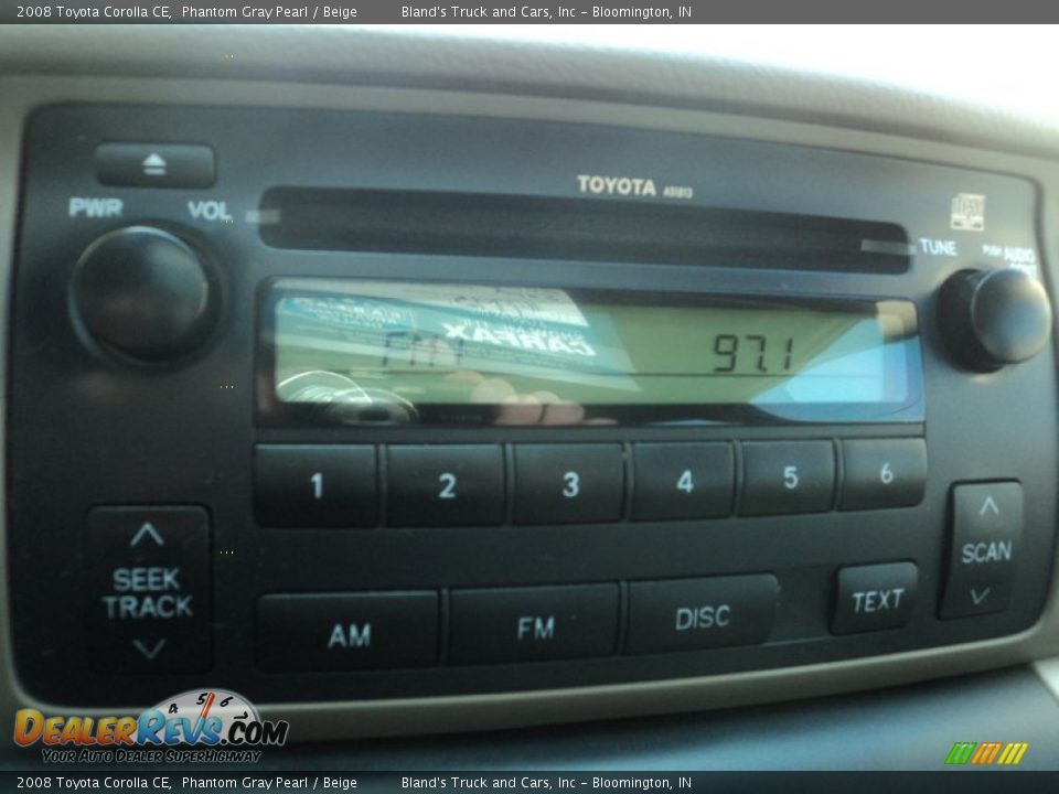 2008 Toyota Corolla CE Phantom Gray Pearl / Beige Photo #7