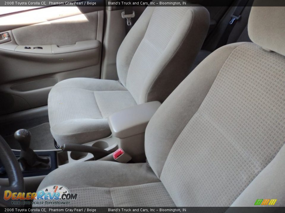 2008 Toyota Corolla CE Phantom Gray Pearl / Beige Photo #14