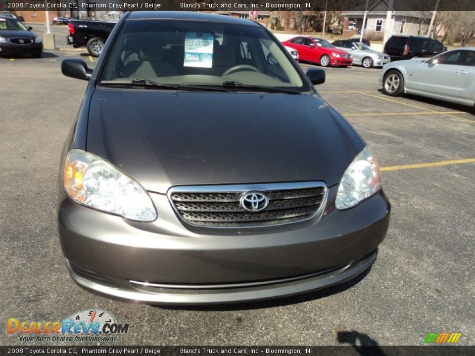 2008 Toyota Corolla CE Phantom Gray Pearl / Beige Photo #17