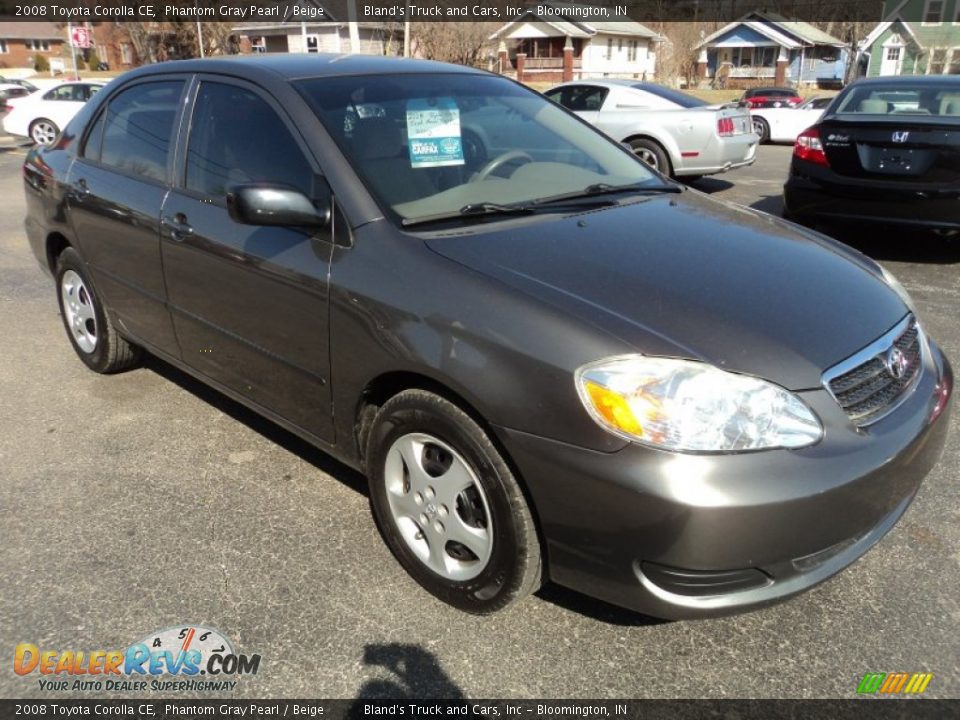 2008 Toyota Corolla CE Phantom Gray Pearl / Beige Photo #18