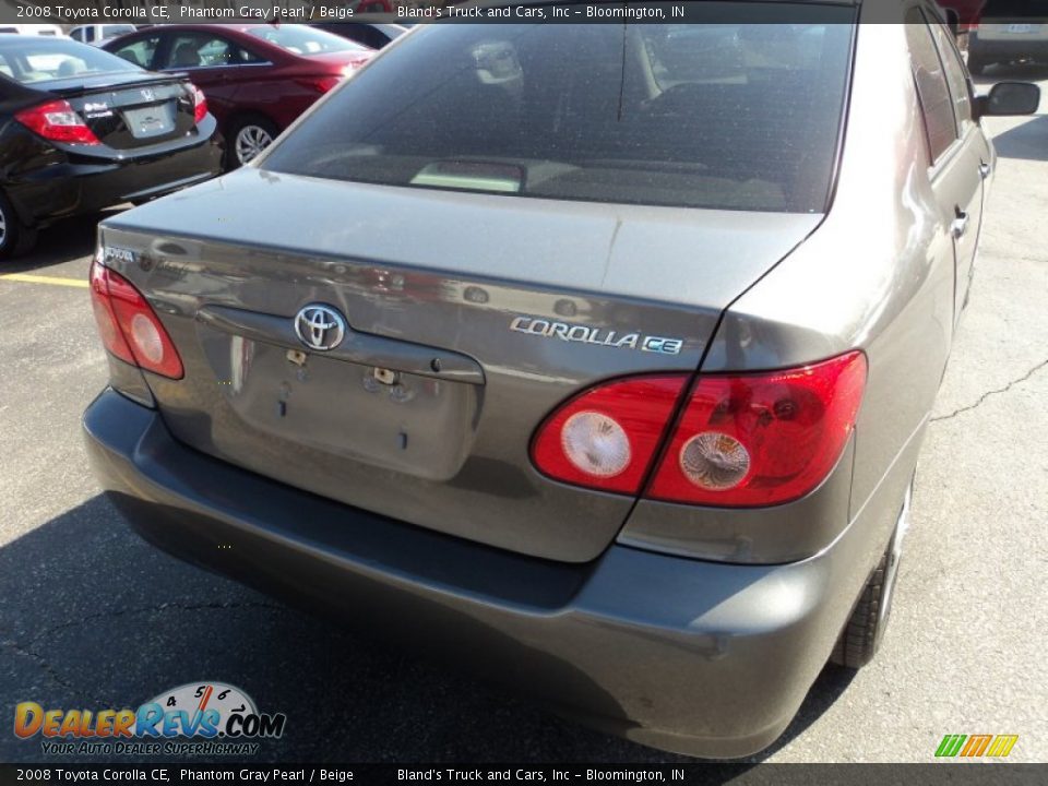 2008 Toyota Corolla CE Phantom Gray Pearl / Beige Photo #19