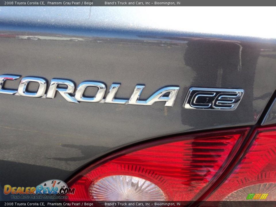 2008 Toyota Corolla CE Phantom Gray Pearl / Beige Photo #20