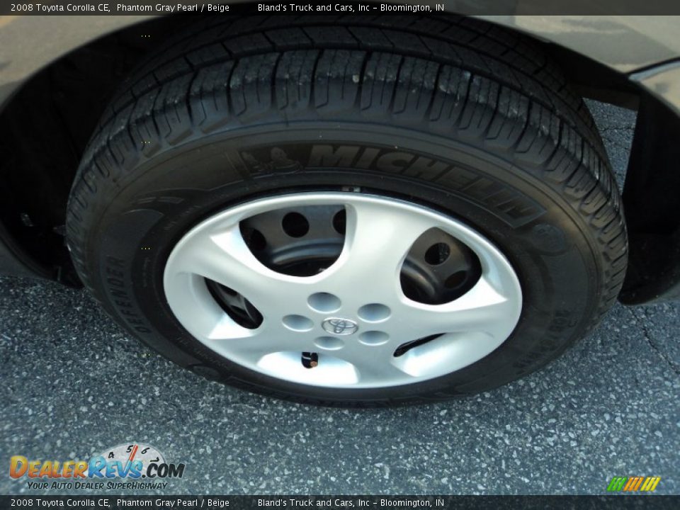 2008 Toyota Corolla CE Phantom Gray Pearl / Beige Photo #21