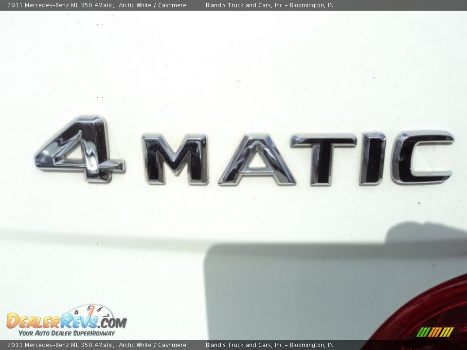 2011 Mercedes-Benz ML 350 4Matic Arctic White / Cashmere Photo #27
