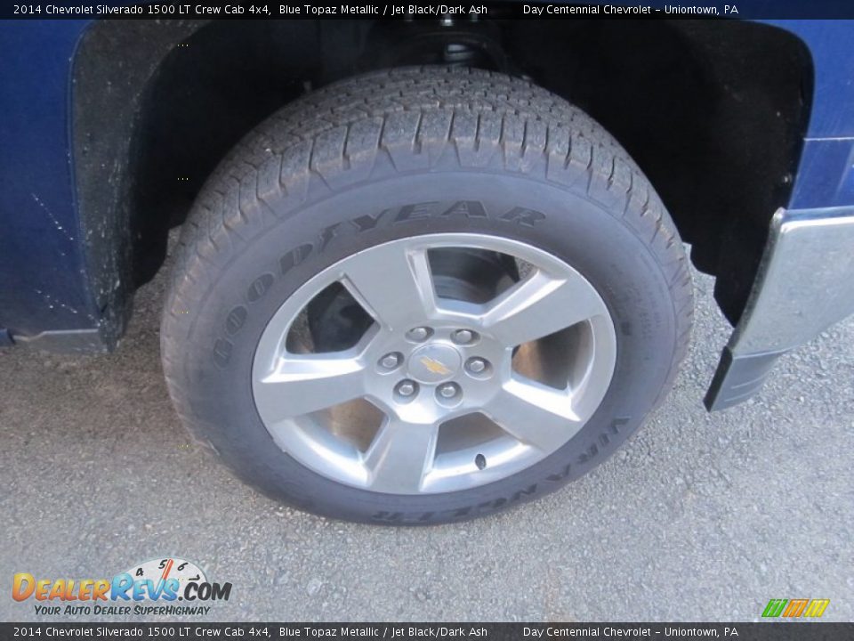 2014 Chevrolet Silverado 1500 LT Crew Cab 4x4 Blue Topaz Metallic / Jet Black/Dark Ash Photo #8