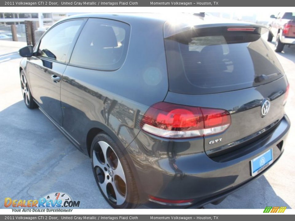 2011 Volkswagen GTI 2 Door United Gray Metallic / Interlagos Plaid Cloth Photo #7