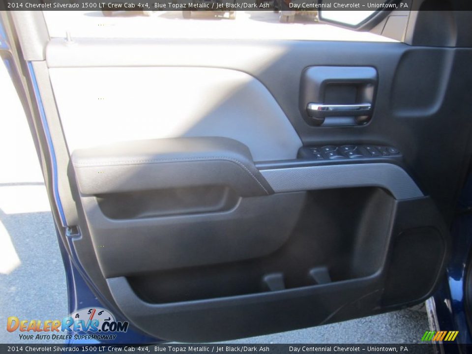 2014 Chevrolet Silverado 1500 LT Crew Cab 4x4 Blue Topaz Metallic / Jet Black/Dark Ash Photo #12