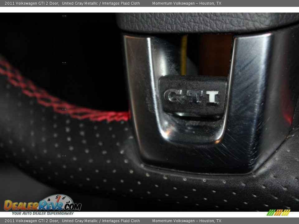 2011 Volkswagen GTI 2 Door United Gray Metallic / Interlagos Plaid Cloth Photo #32