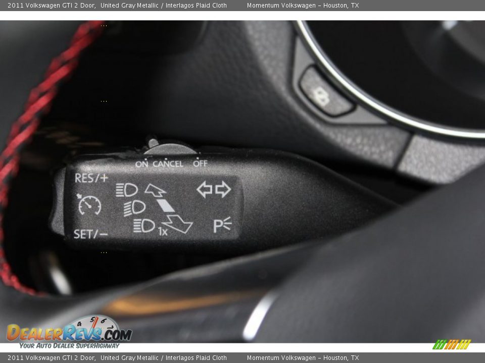 2011 Volkswagen GTI 2 Door United Gray Metallic / Interlagos Plaid Cloth Photo #34
