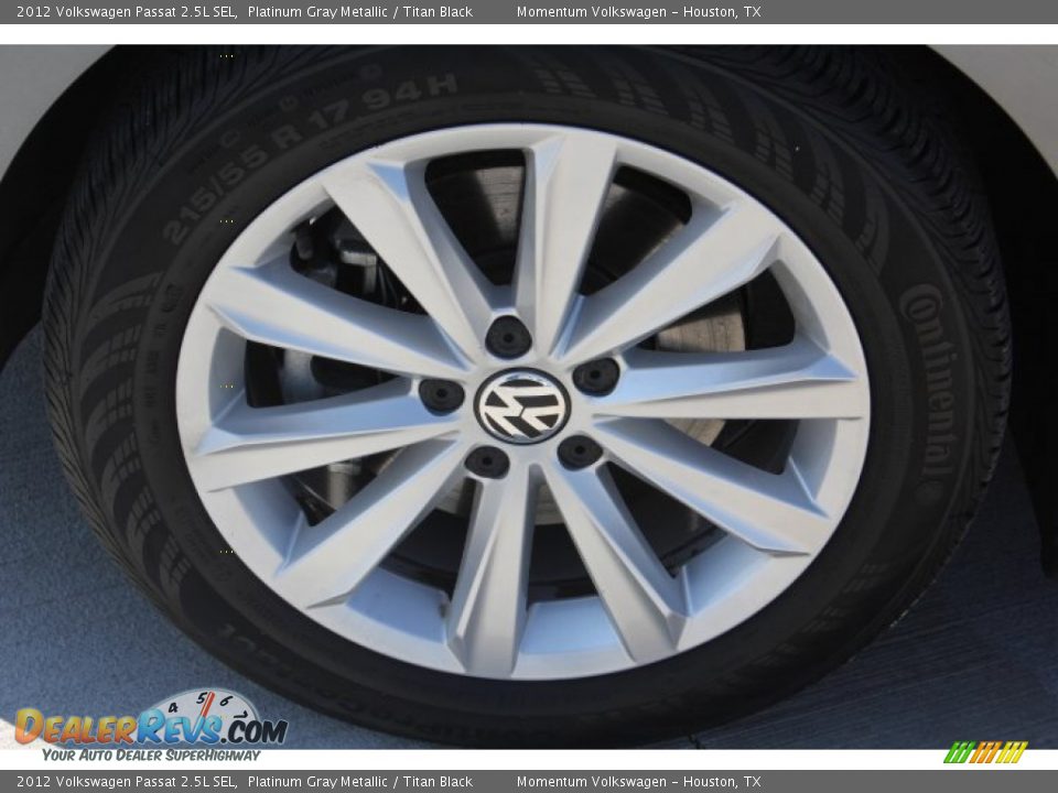 2012 Volkswagen Passat 2.5L SEL Platinum Gray Metallic / Titan Black Photo #4