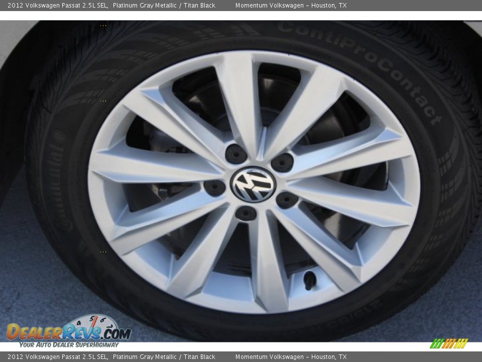 2012 Volkswagen Passat 2.5L SEL Platinum Gray Metallic / Titan Black Photo #6