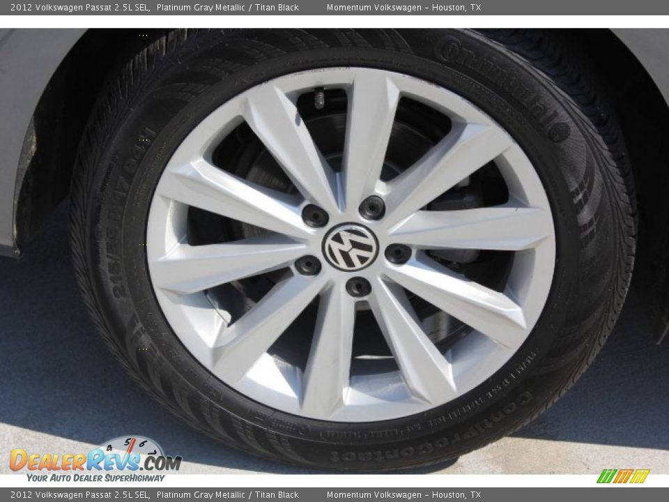 2012 Volkswagen Passat 2.5L SEL Platinum Gray Metallic / Titan Black Photo #11