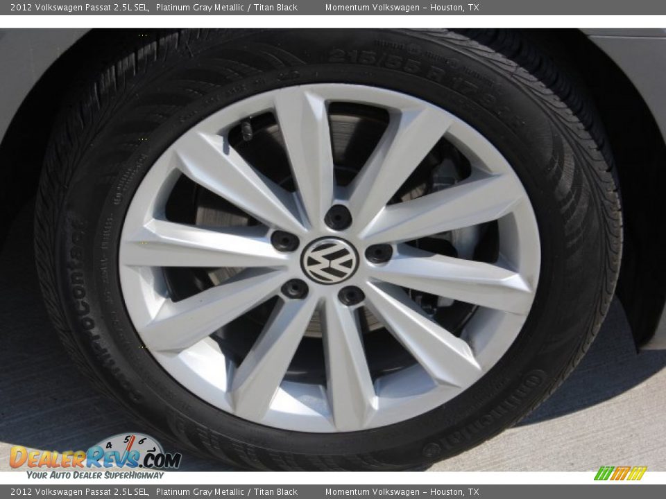 2012 Volkswagen Passat 2.5L SEL Platinum Gray Metallic / Titan Black Photo #12